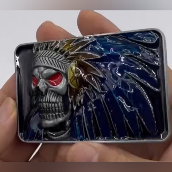 Native American belt buckle - Picture 2 of 3